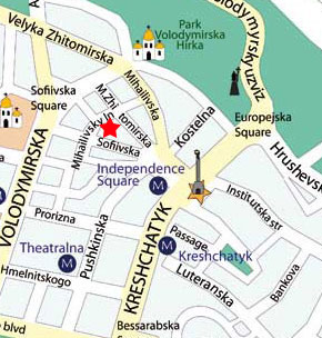 map of apartment's location