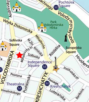 map of apartment's location