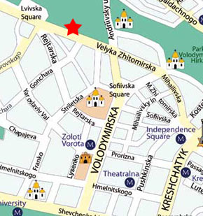 map of apartment's location